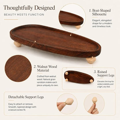 Wooden Entryway Catchall Tray for Keys, Watch & Small Essentials - Image 5