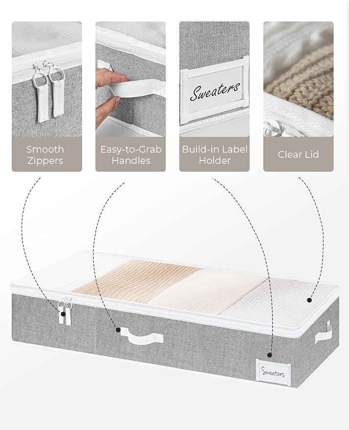 StorageWorks Large Under Bed Storage Containers - Image 3