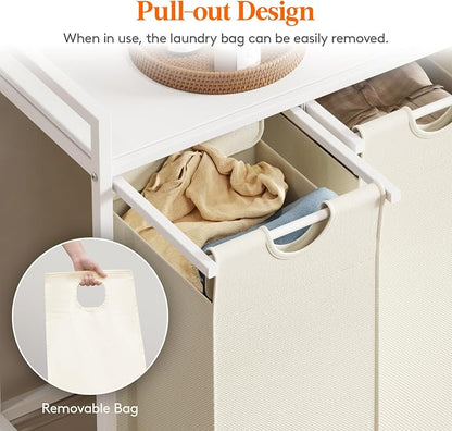 Lifewit Laundry Hamper 4 Section, 168L Pull out Laundry Clothes Basket Organizer - Image 2