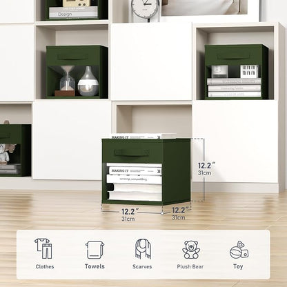 DIMJ Cube Bins, 12.2-Inch Storage Bins Cubes - Image 2
