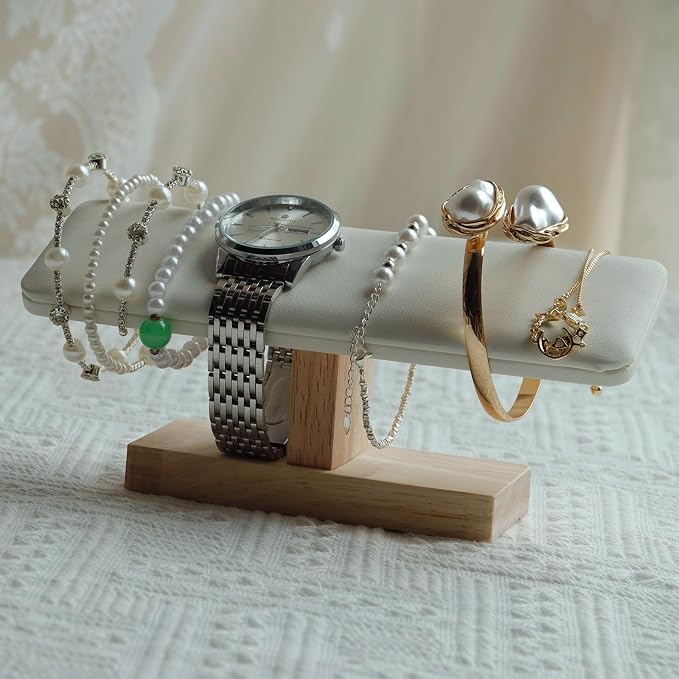 Wooden Watches Display Stands Base Watch Necklace Bracelet Organizer Rack - Image 7