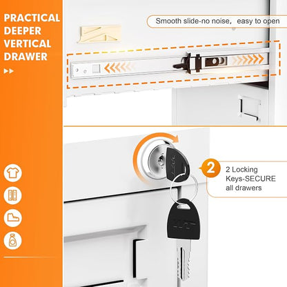 INTERGREAT 2 Drawers File Cabinet - Image 4
