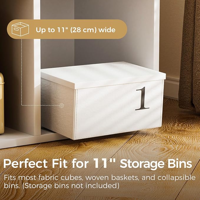 COMHOMA 6 Wood Cube Storage Organizer - Image 4