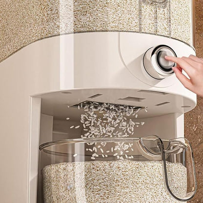 Large Rice Dispenser 25Lbs, Cereal Dispenser Rice Container Food Storage - Image 2