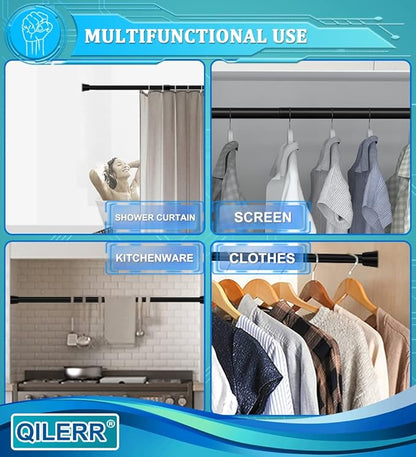 Small Tension Rods 16 to 28 Inches, Adjustable Short Extension Curtain Rod - Image 6