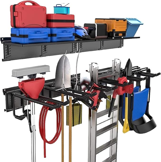 TORACK Garage Storage Organizer Systems, Wall Mount Overhead shelving, 48 inch by TORACK
