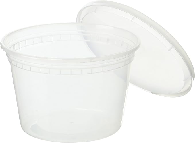 EDI D16050 16 oz Plastic Deli Food Storage Containers - Image 2