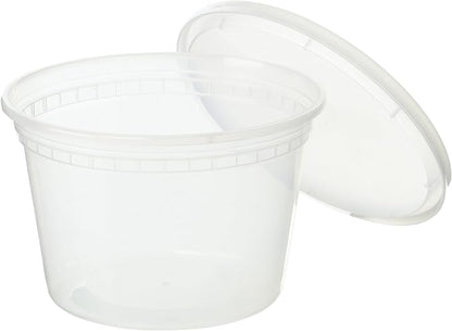 EDI D16050 16 oz Plastic Deli Food Storage Containers - Image 2
