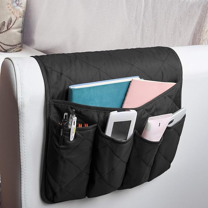 MDSTOP 5 Pockets Remote Control Holder, Magazine Rack, Space Saver Organizer by MDSTOP