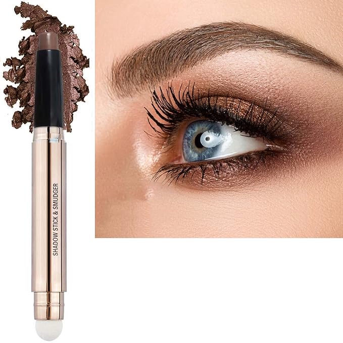 Brown Eyeshadow Stick Makeup, Highlighter Matte Cream Eye Shadow Pencil by SAUBZEAN