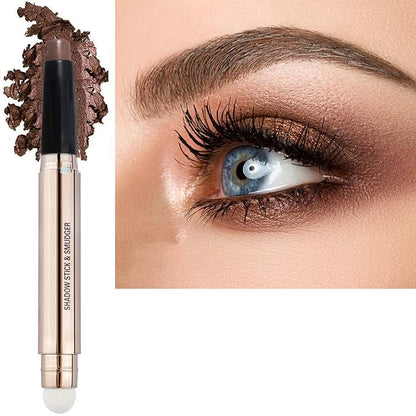 Brown Eyeshadow Stick Makeup, Highlighter Matte Cream Eye Shadow Pencil by SAUBZEAN