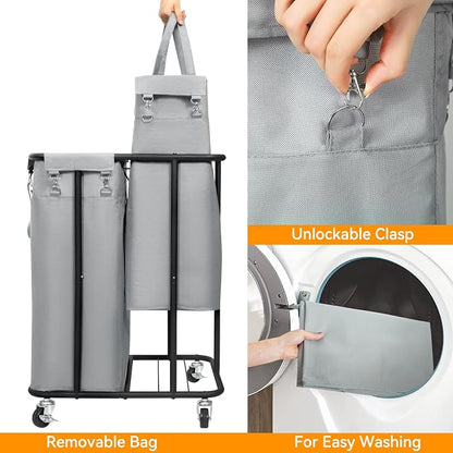 WOWLIVE Double Laundry Hamper - Image 6