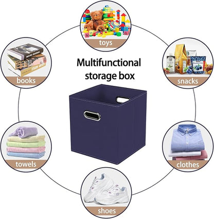 Fabric Cloth Storage Bins, Fabric Cube Bins Organizer - Image 3