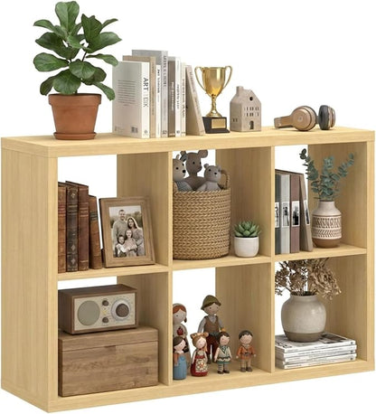 WannabeMyself【2026 Wooden Thick Frame】 6 Cube Storage Organizer by WannabeMyself