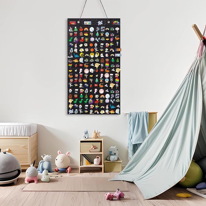 Collector Pin Board, Pin Collections Storage Holder, Enamel Pin Hanging Display - Image 5