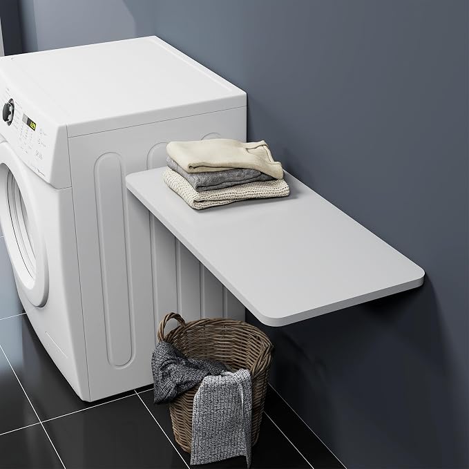 Upgrade Wall Mounted Folding Table 31.5”L x 15.7”W, Laundry Folding Table - Image 2