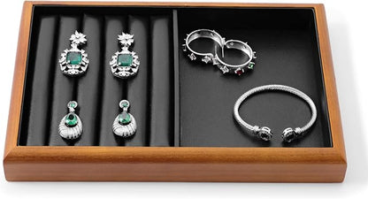 Oirlv Solid Wood Multifunctional Ring Earrings Studs Bangle Jewelry Organizer by Oirlv