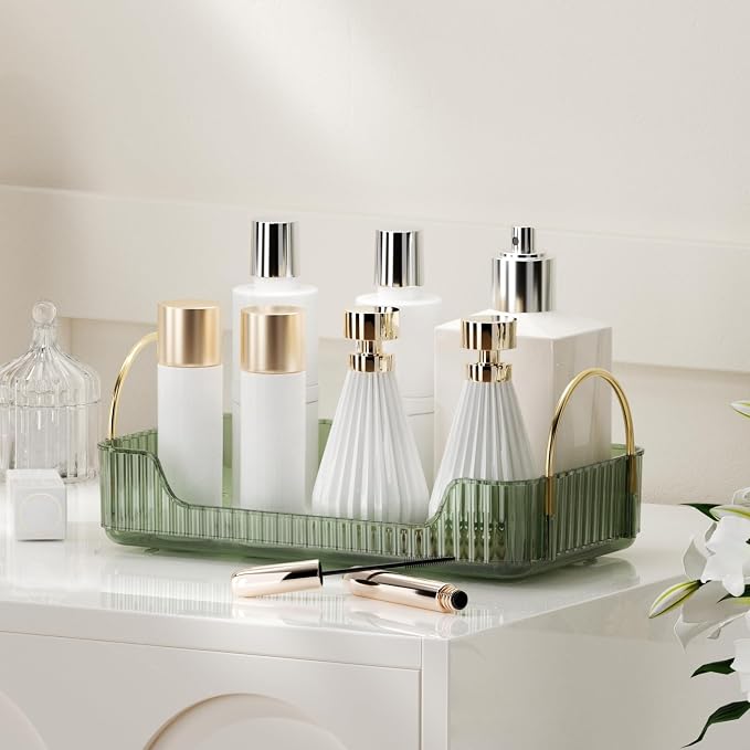 YCIA&DONE Bathroom Organizer Countertop, Makeup Storage, Skincare Cosmetic Tray by YCIADONE