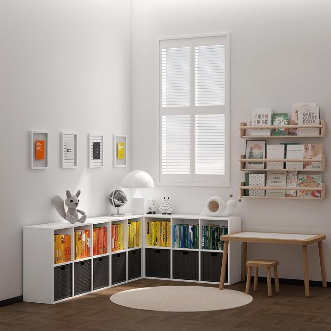 Wooden 6 Cube Storage Organizer - Image 5