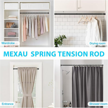 MEXAU 4 Pack Tension Curtain Rod - Image 7