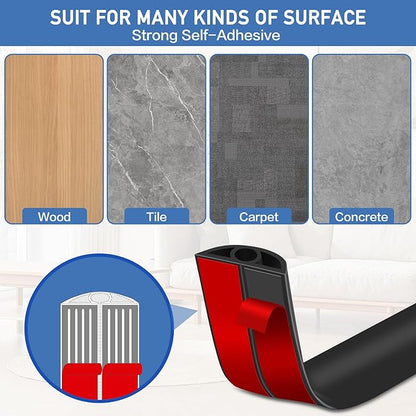 Floor Cord Cover Self Adhesive Cord Hider Floor Extension Cord Covers - Image 4