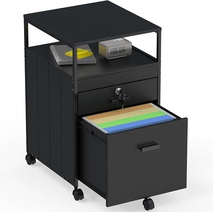 SHW Box File Rolling Mobile Cabinet by SHW
