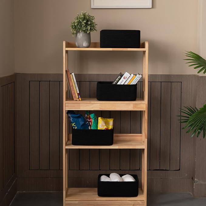 4 Pack Small Storage Shelf Baskets - Image 2
