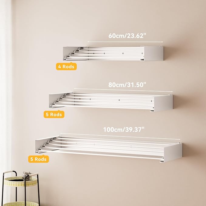 Clothes Drying Rack Wall Mounted - Image 4