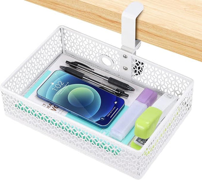 ROSYLIN Heavy Duty Clamp On Under Desk Drawer Organizer Storage Tray Basket by ROSYLINE