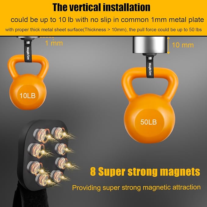 2 Pack Heavy Duty Magnetic Hook Straps - Image 3