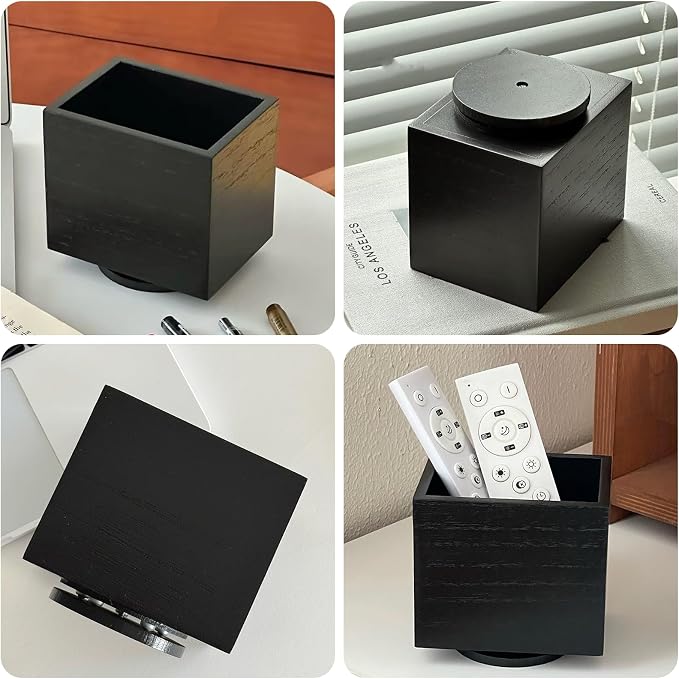 360° Rotating Remote Control Holder, Wooden TV Controller Holder, Remote Holder - Image 7