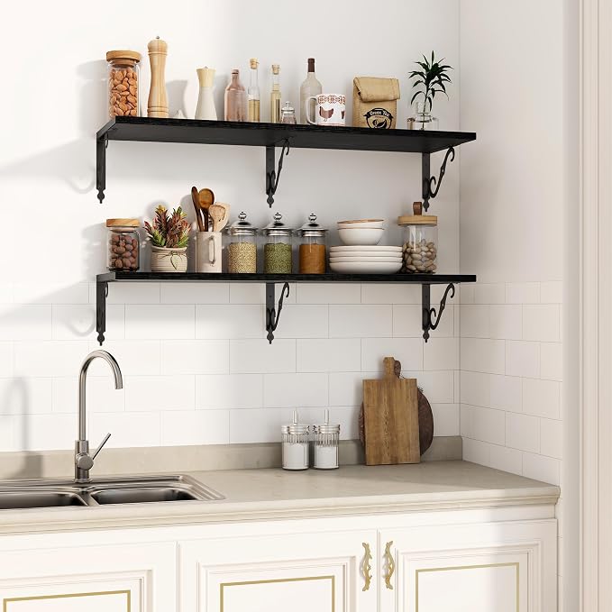 Fun Memories 40 Inch Floating Shelves Wall Mounted, 12 Inch Deep Wall Shelves - Image 5