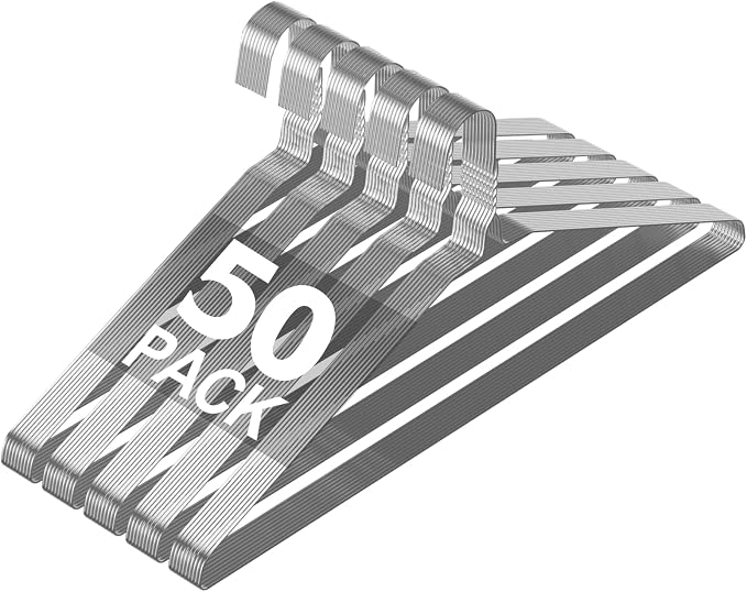SPECILITE Wire Metal Clothes Hangers Bulk 50 Pack by SPECILITE