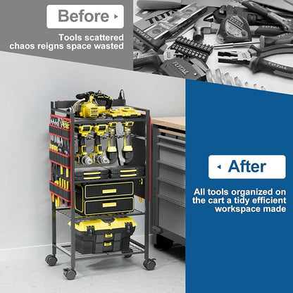 5-Tier Power Tool Organizer Cart - Image 7