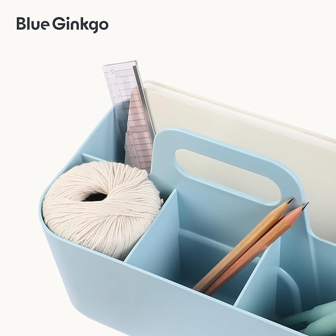 BLUE GINKGO Stackable Organizer Caddy – Korean-Made Portable Tote - Image 7