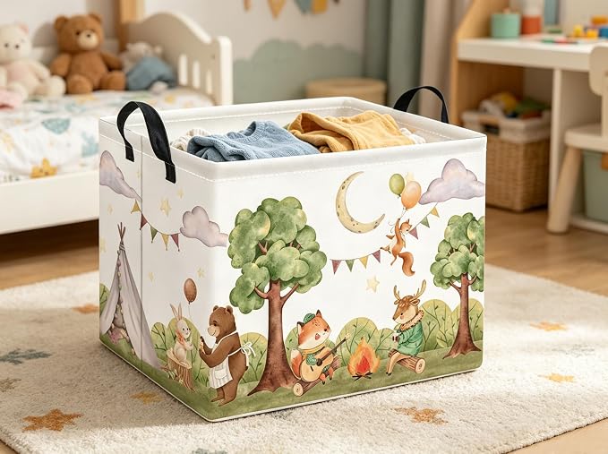 Rectangular Valentines Basket for Women Girls Storage Bin Organizer Box Shelf - Image 5