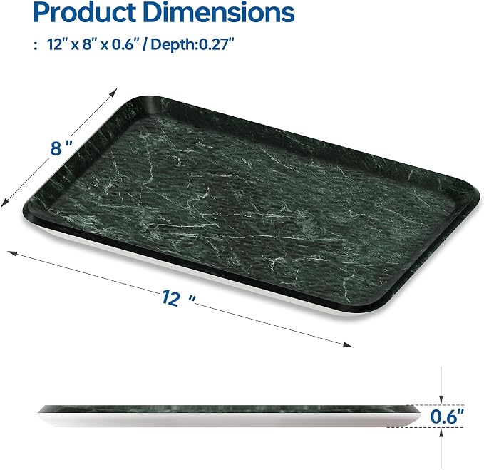 Vanity Decorative Tray, Bathroom & Countertop Organizer - Image 3