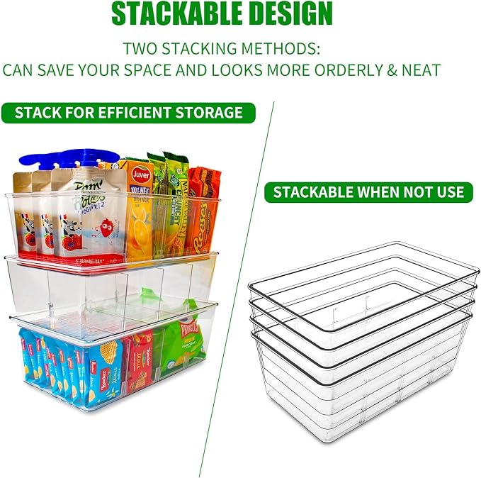 8 Pack Pantry Organizers and Storage, Snack Containers - Image 4