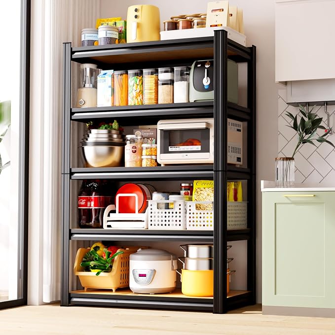 6 Pack Garage Shelving Heavy Duty Storage Shelves, Metal Adjustable Shelving - Image 2