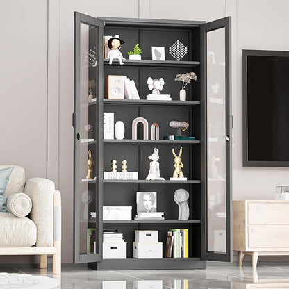VINGLI Lockable Display Cabinet - Image 2