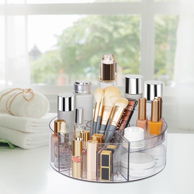 360° Rotating Makeup Organizer, Bathroom Counter, Spinning Cosmetic Storage - Image 7