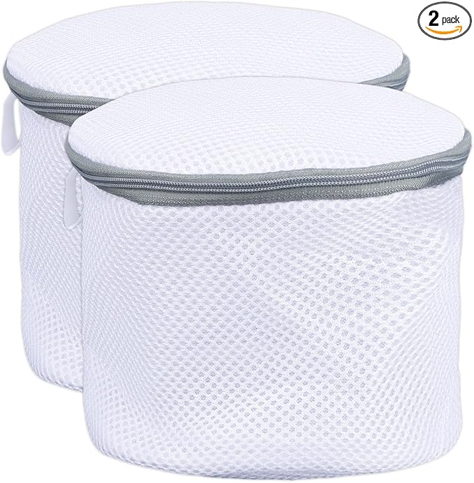 2pcs Underwear Bra Mesh Laundry Bag, 6.50x5.91in/16.5x15cm Durable Reusable by Unknown