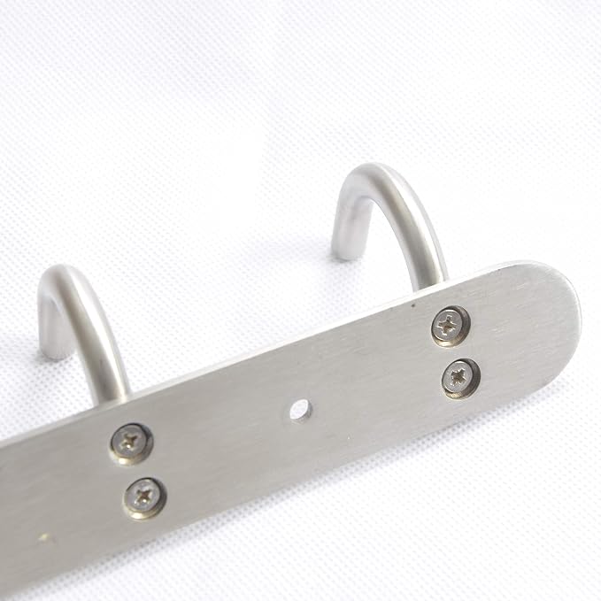 Towel Hook Rack Brushed Nickel - Image 6