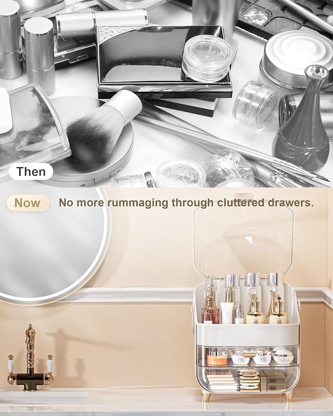 Makeup Organizer Countertop, Skincare Holder Bathroom Counter Organizer - Image 7