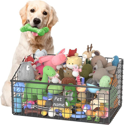 Kaiferty Indestructible Dog Toy basket, Large Toy Bin by Kaiferty