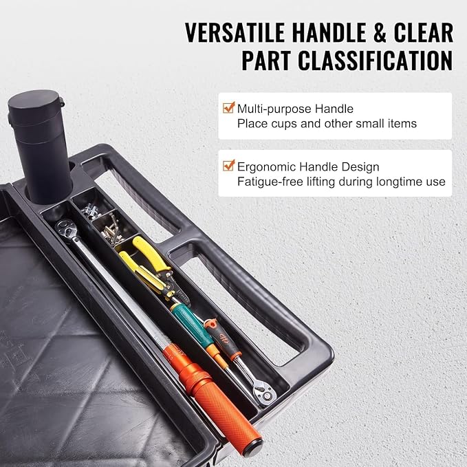 Rolling Utility Cart on Wheels, Heavy Duty Tool - Image 6