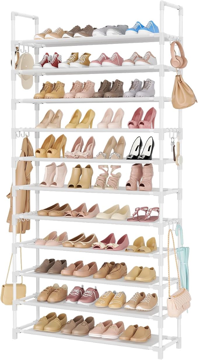 LANTEFUL 11 Tiers Tall Shoe Rack Holds 55 Pairs of Shoes by LANTEFULforTidyingHouse