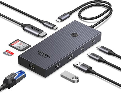 UGREEN Revodok Pro 9 in 1 USB C Hub Gigabit Ethernet Adapter 4K@60Hz HDMI by Unknown