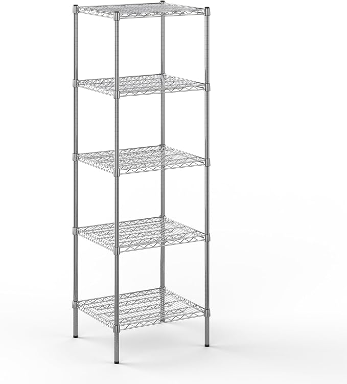 21" Deep x 24" Wide x 74" Height Wire Shelving Kit | 5-Tier | NSF Commercial by Regal+Altair