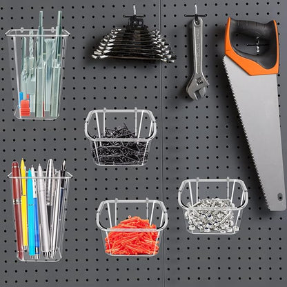 248PCS Pegboard Accessories Organizer Kit, 1/8 and 1/4 inch Pegboard Hooks - Image 5